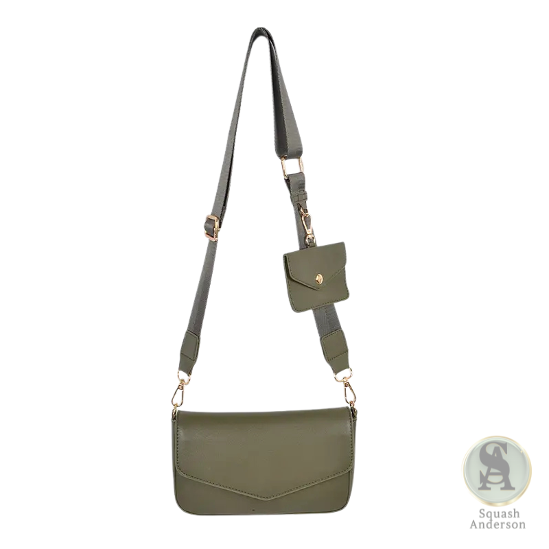 Everyday Faux Leather Crossbody Bag Set