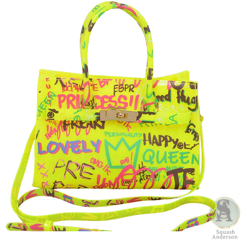 Graffiti PVC Satchel Bag