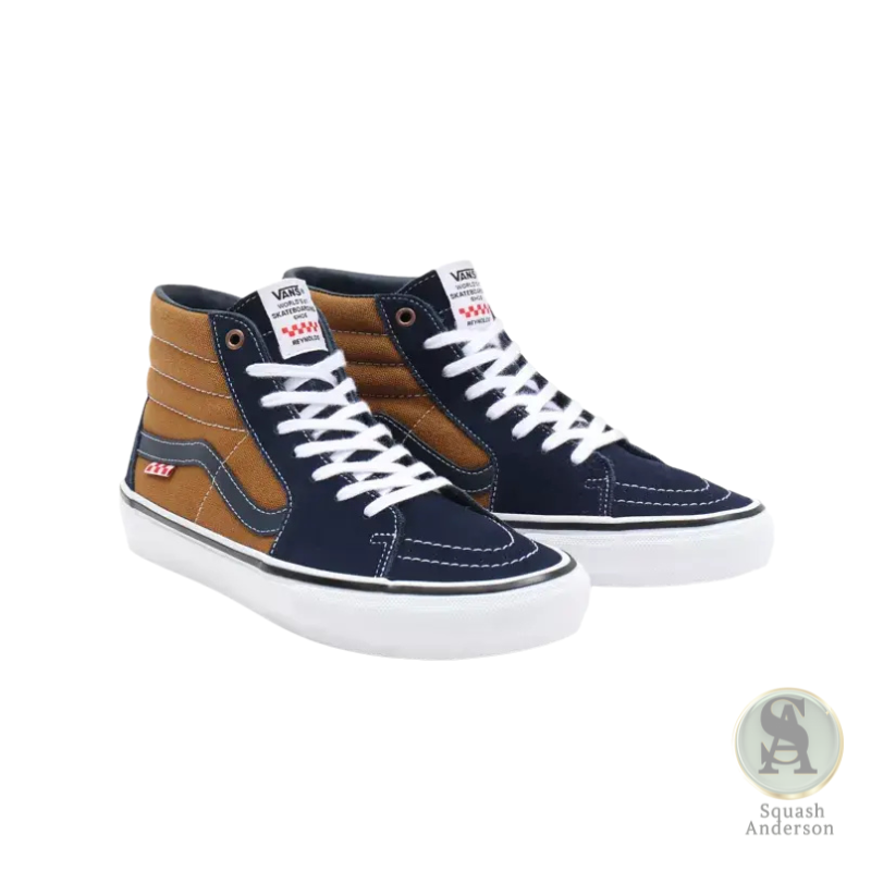 Vans Skate Sk8-Hi Andrew Reynolds Navy & Golden Brown