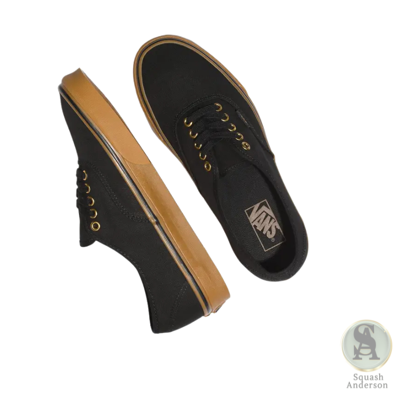 Black Rubber Low-Top Sneakers