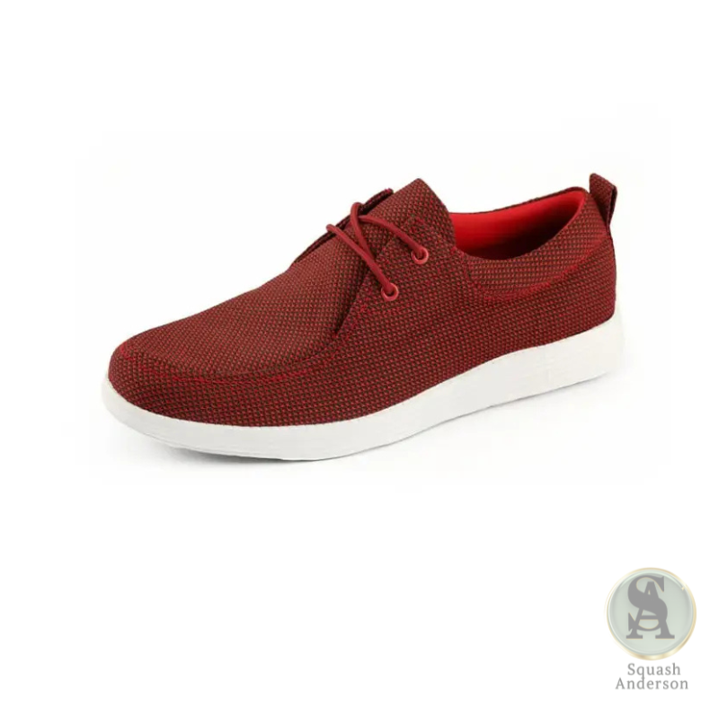 Daniel Red Knit Sneakers