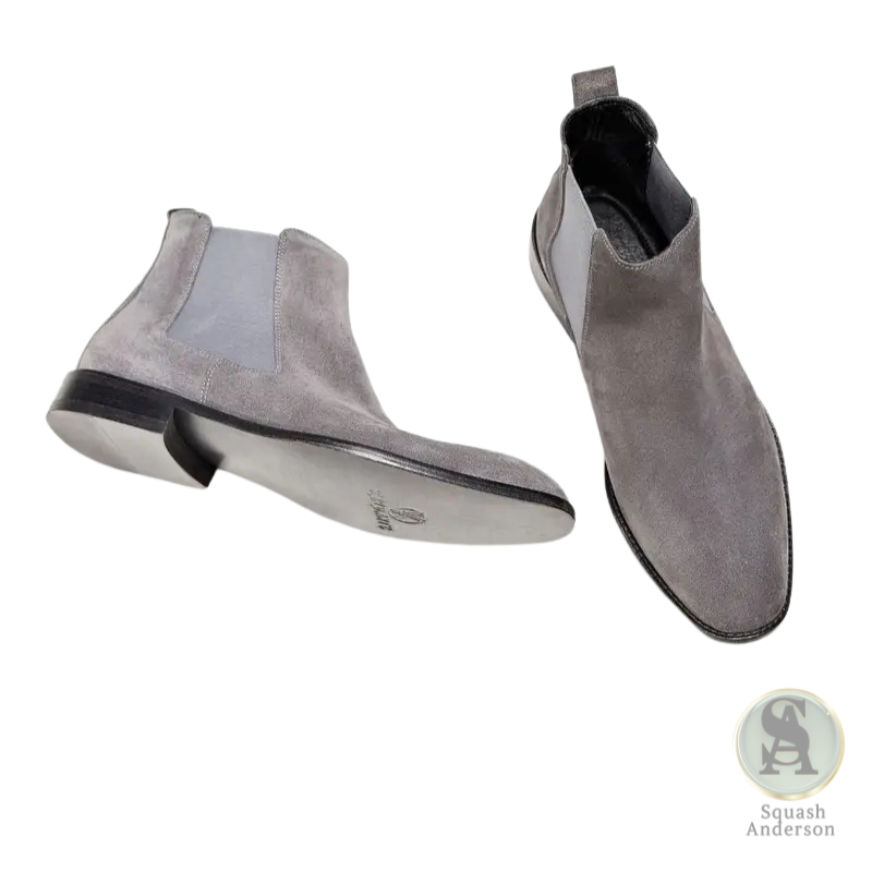 Keldante Gray Suede Chelsea Boot