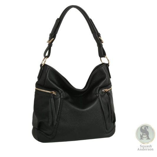 Side Zip Pocket Tote Bag