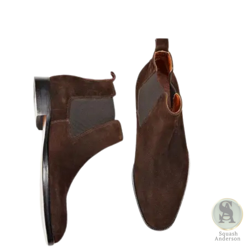 Keldante Brown Suede Chelsea Boot