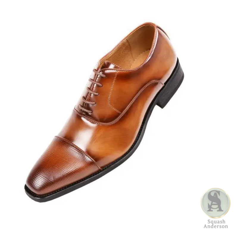 Conrad Tan Cap-Toe Oxfords