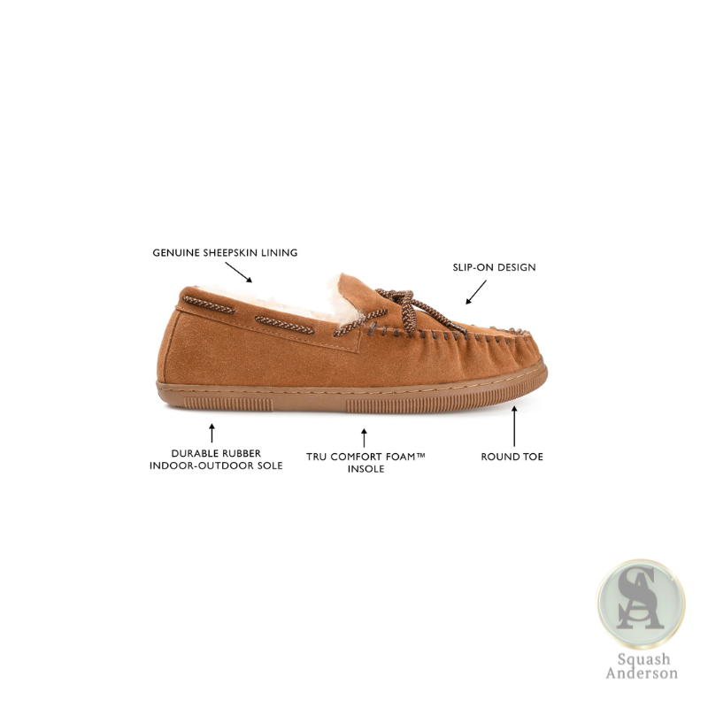 Territory Meander Genuine Sheepskin Moccasin Slipper