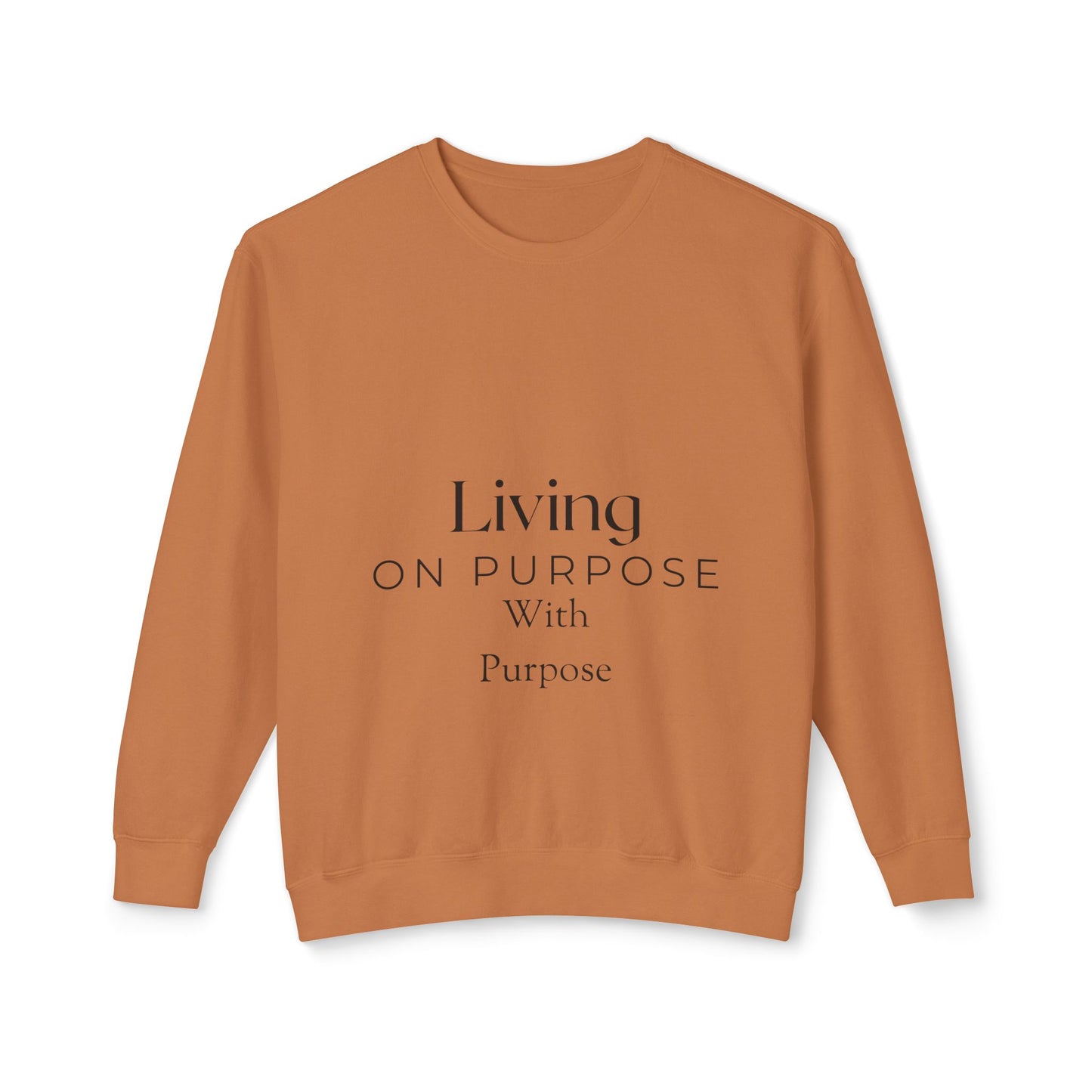Living On Purpose Unisex Lightweight Crewneck Sweatshirt image 0