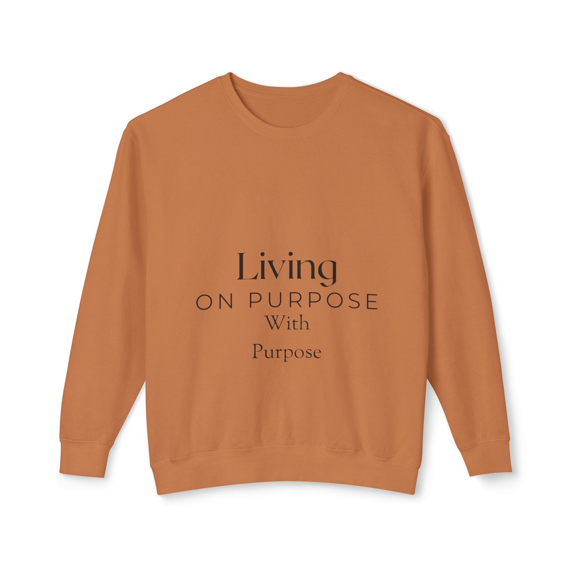 Living On Purpose Unisex Lightweight Crewneck Sweatshirt image 0