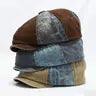 Vintage Washed Newsboy Cap For Men Women