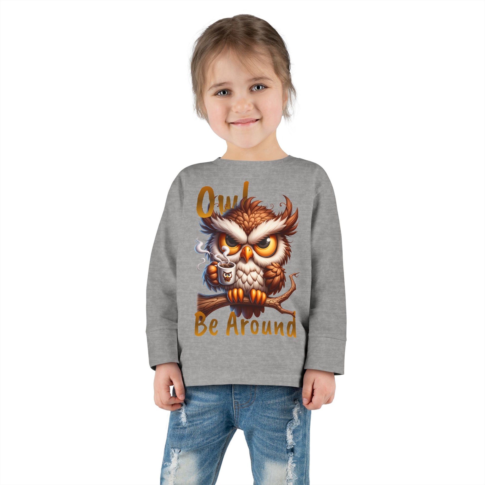 Owl Be Around Toddler Long Sleeve Tee image 8