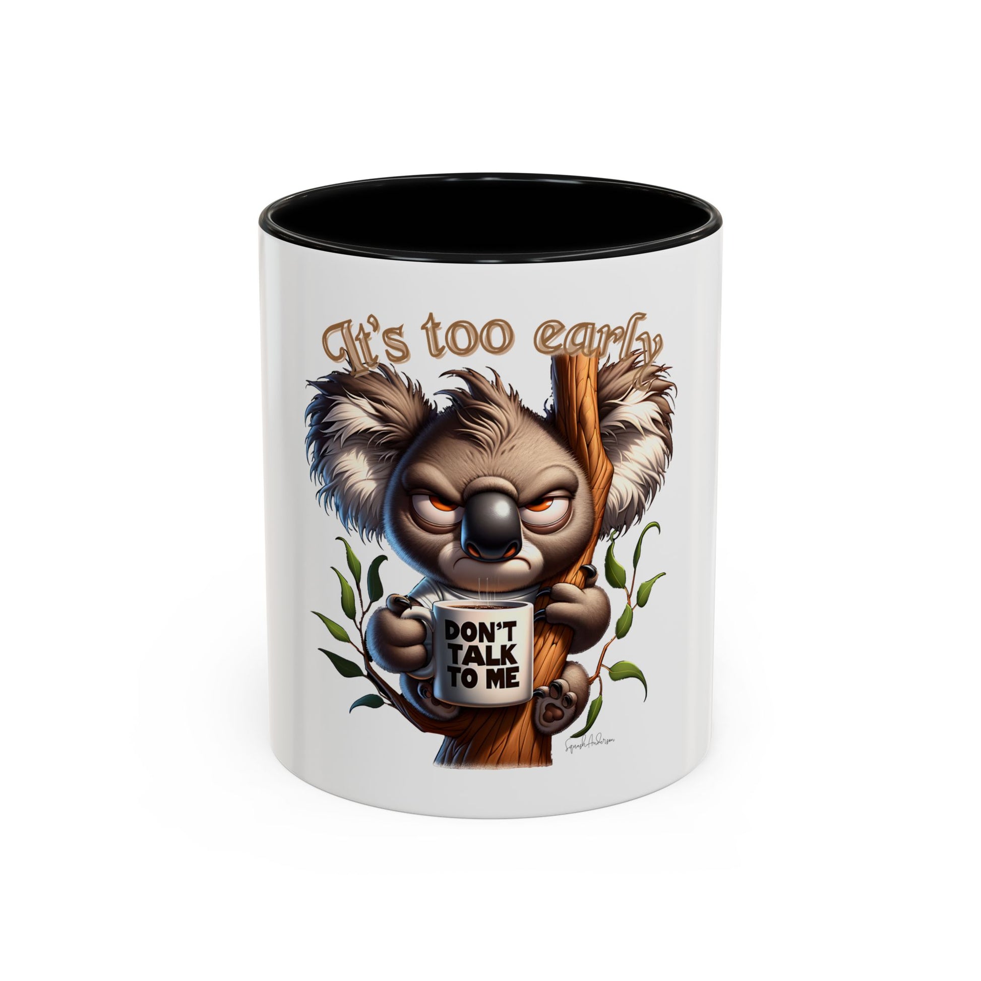 It’s too early Koala Accent Coffee Mug (11, 15oz) image 0