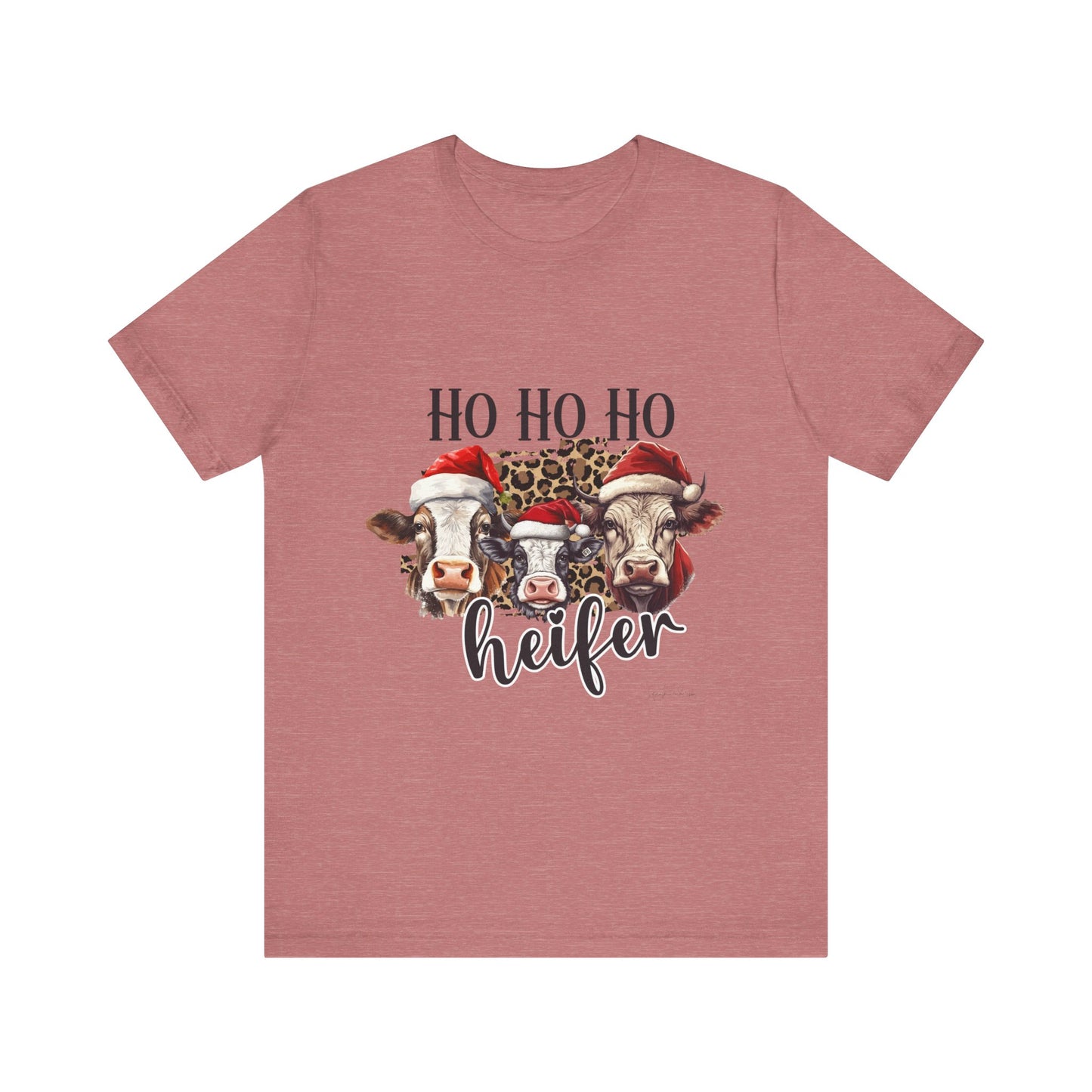 Ho Ho Ho Heifer Unisex Jersey Short Sleeve Tee image 8