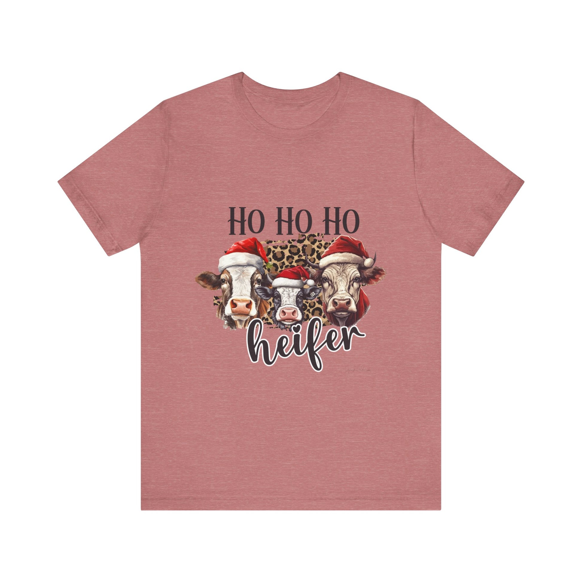 Ho Ho Ho Heifer Unisex Jersey Short Sleeve Tee image 8