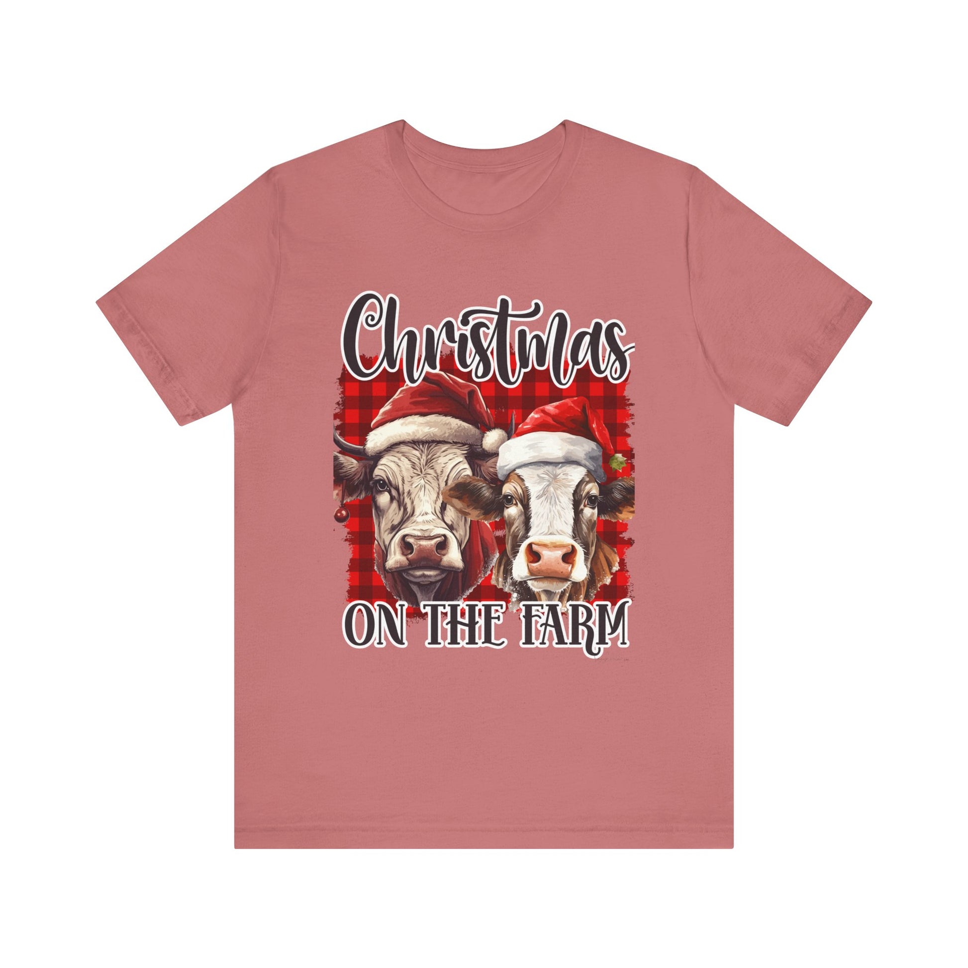 Christmas on the Farm Unisex Jersey Short Sleeve Tee image 0