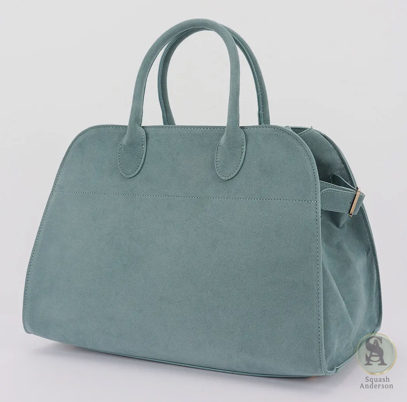 Velour Luxe Structured Tote