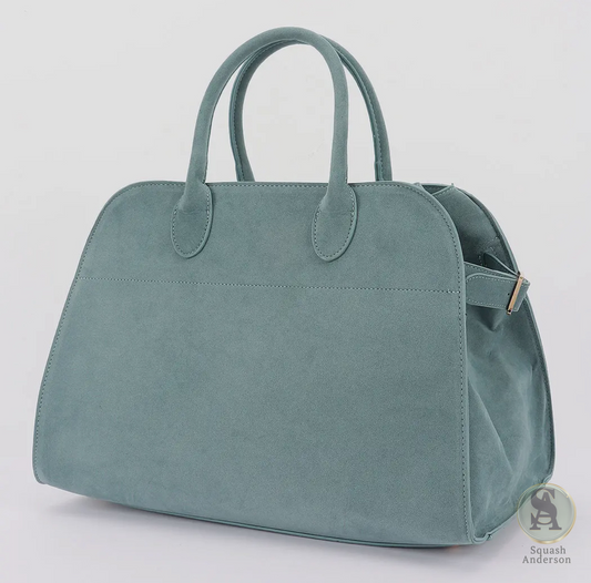 Velour Luxe Structured Tote