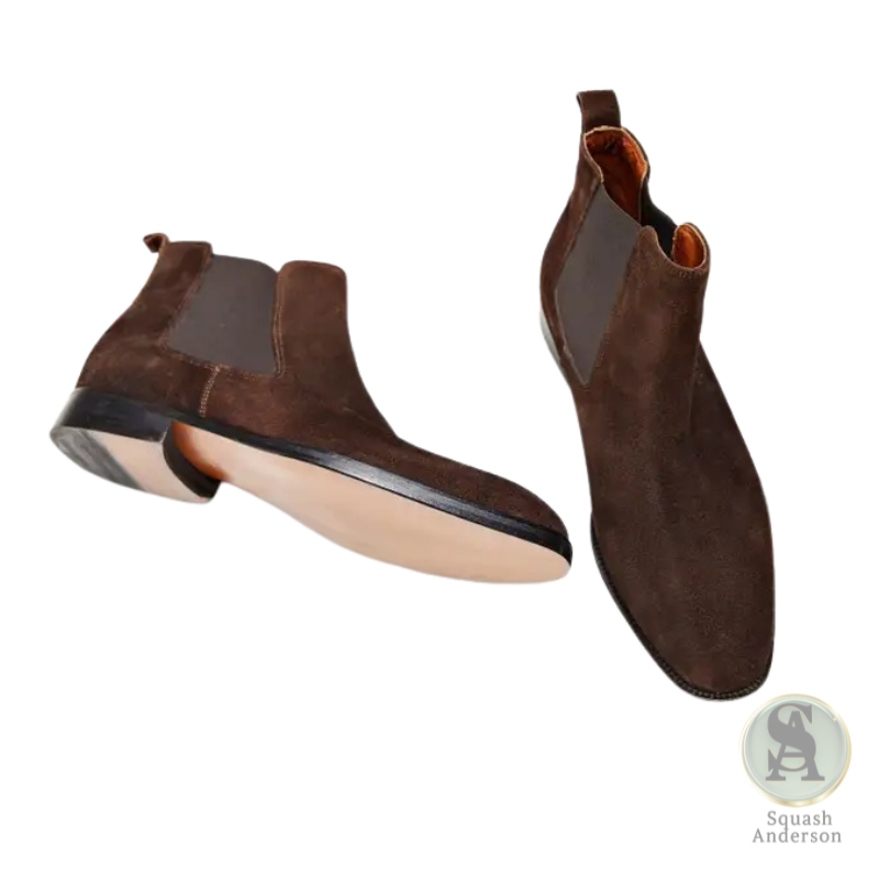 Keldante Brown Suede Chelsea Boot