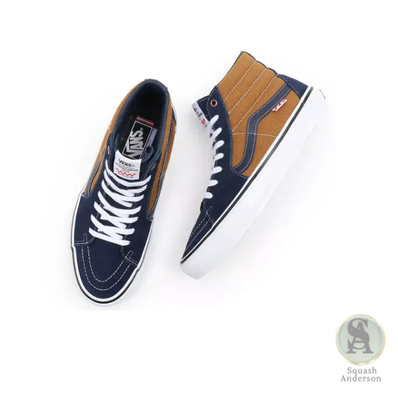Vans Skate Sk8-Hi Andrew Reynolds Navy & Golden Brown