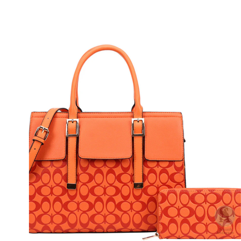 Oval Luxe 2-in-1 Satchel & Wallet Set