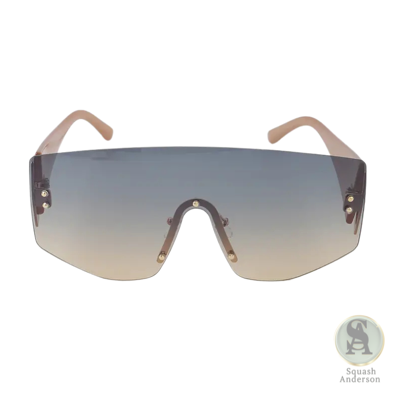 Rimless Shield Gradient Sunglasses