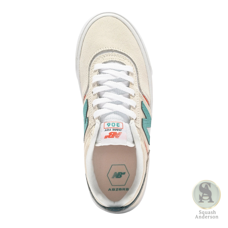 New Balance Numeric Jamie Foy 306 – White/Green Skate Sneaker