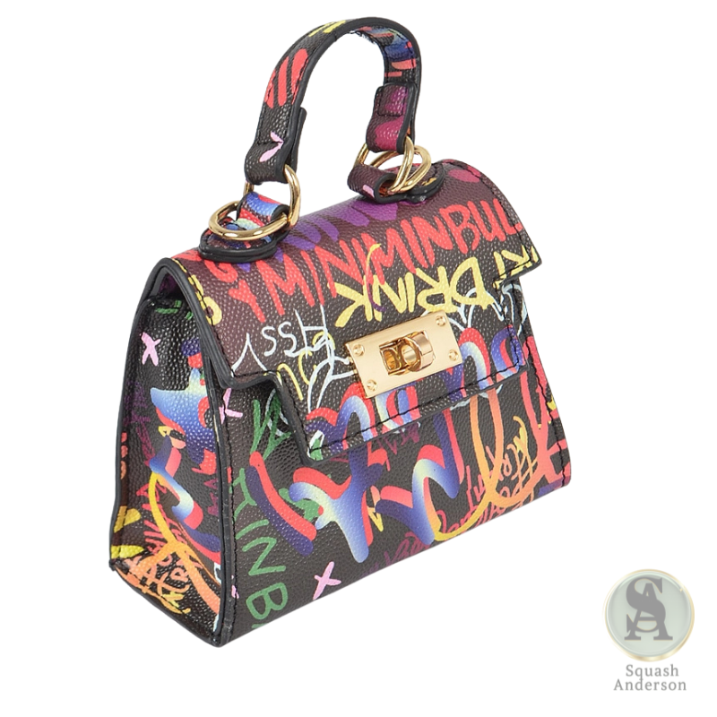 Graffiti Mini Handle Purse