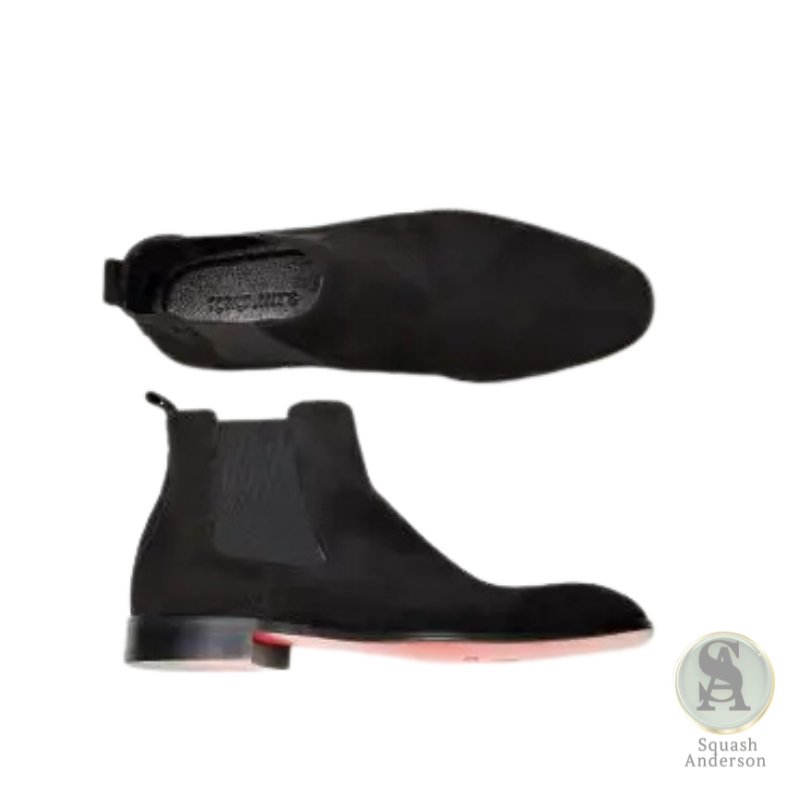 Keldante Black Suede Chelsea Boot