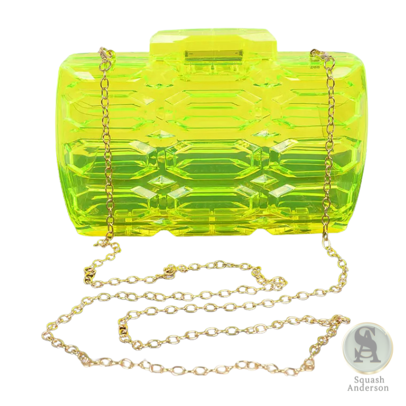 Neon Glow Acrylic Clutch