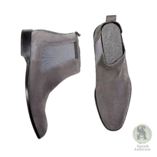Keldante Gray Suede Chelsea Boot
