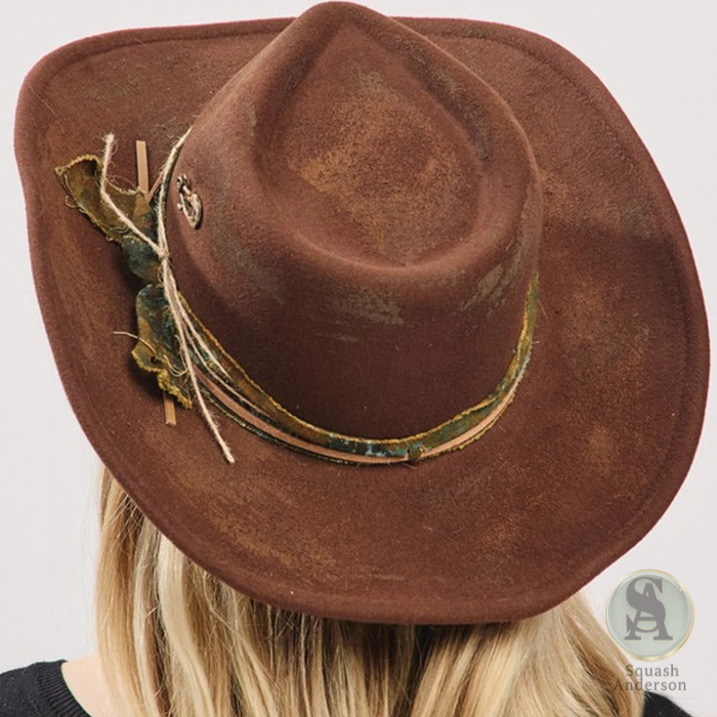 Vintage Brown Cowboy Hat
