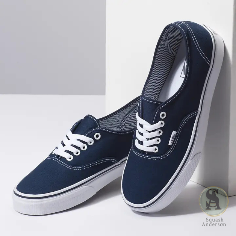 Vans Authentic Dress Blue & White Sneakers