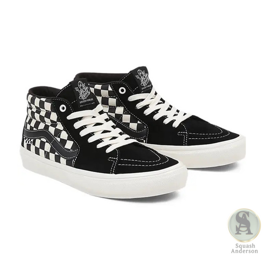 Vans Checkerboard Black and Marshmallow Shoe