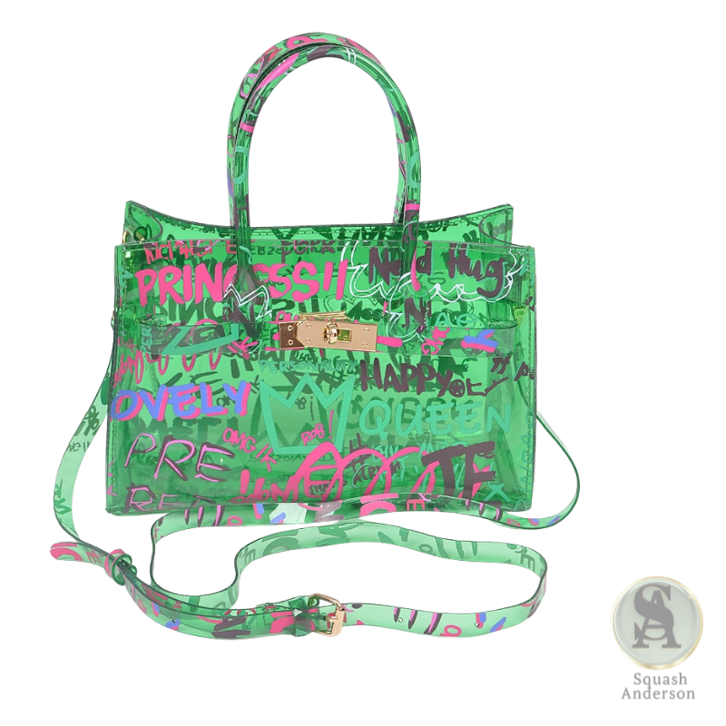 Graffiti PVC Satchel Bag