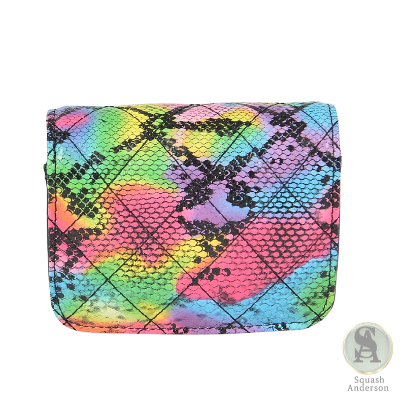 Multi-Color Snake Print Mini Bag