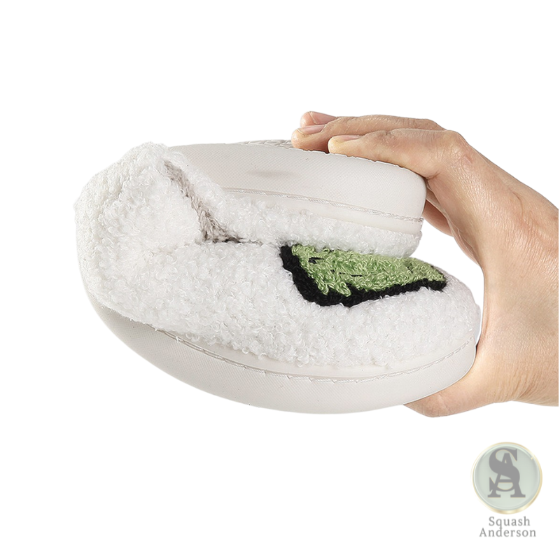 Christmas Grinch Pattern Winter Cotton Slippers