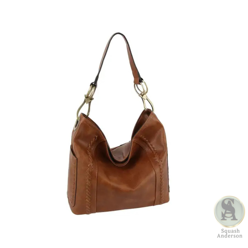 Gracie Whipstitch Hobo Bag – Mocha