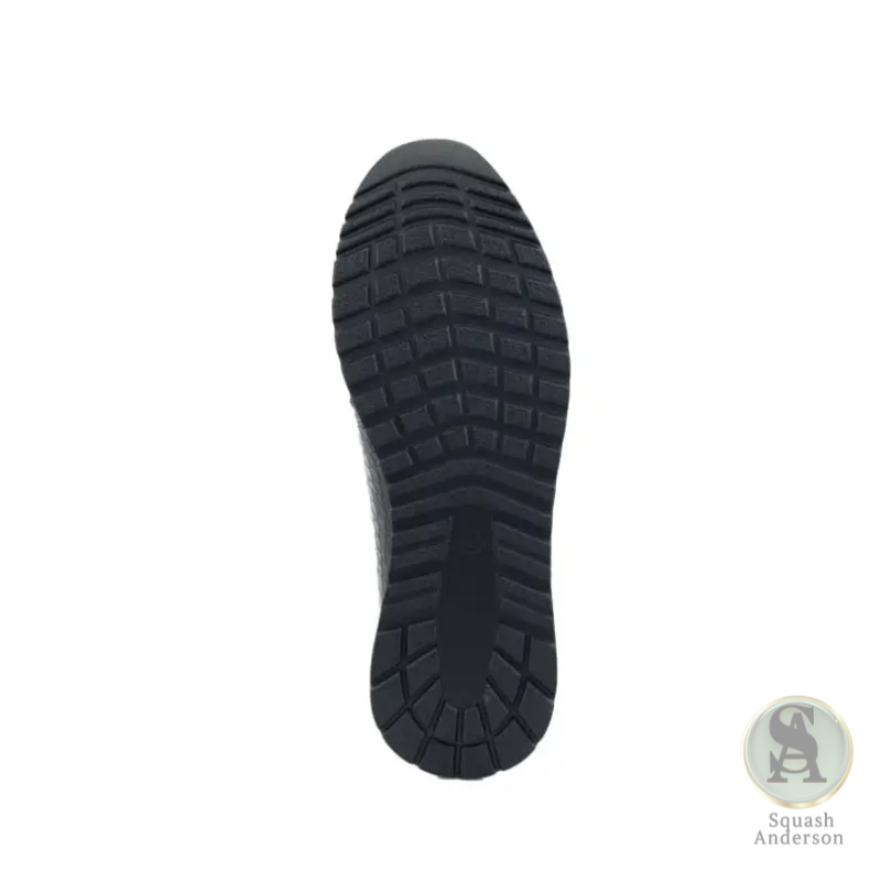 Ryder Black Croc-Embossed Sneakers