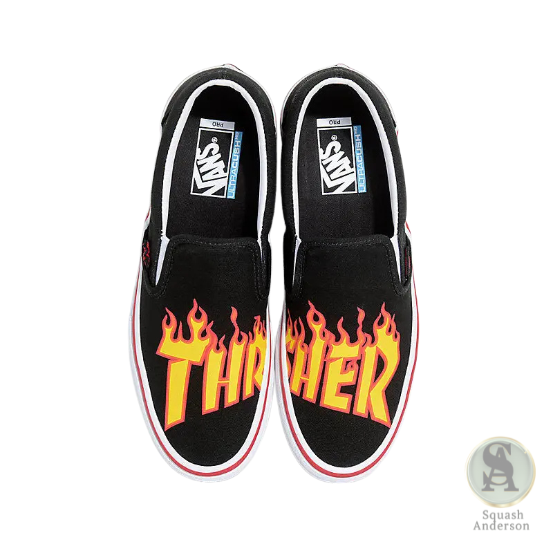 Vans x Thrasher Slip-On Pro Black Shoe
