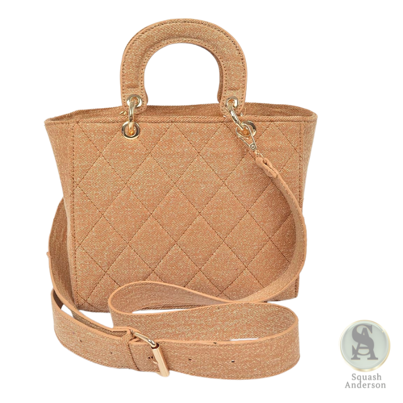 Quilted Denim Tote Bag