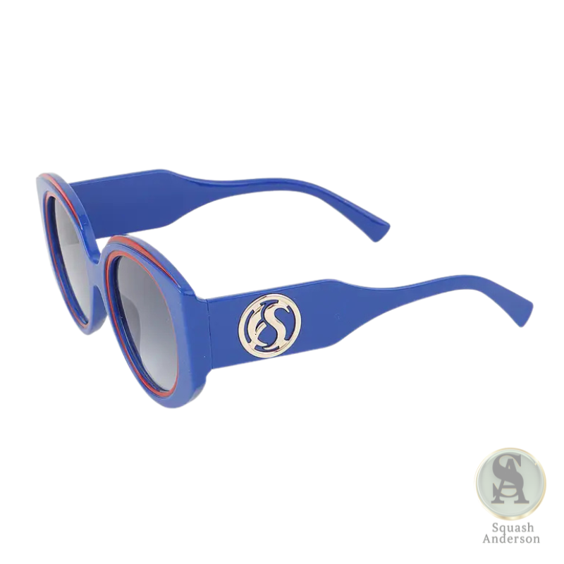 Retro Two-Tone Round Sunglasses