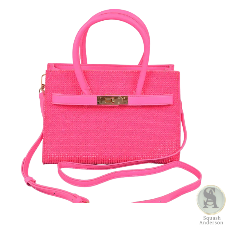 Rhinestone Top Handle Bag