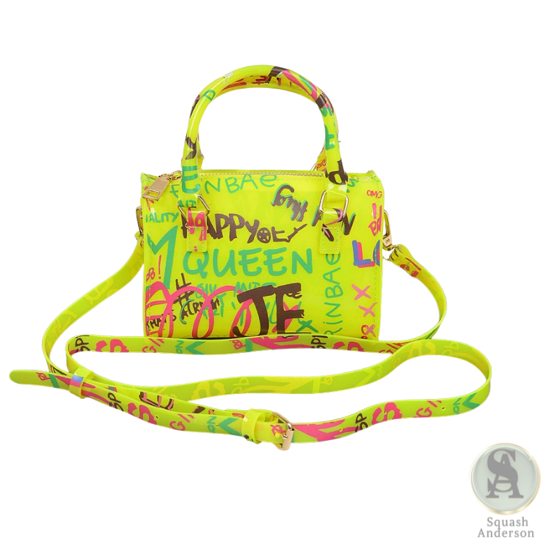 Graffiti PVC Boston Bag