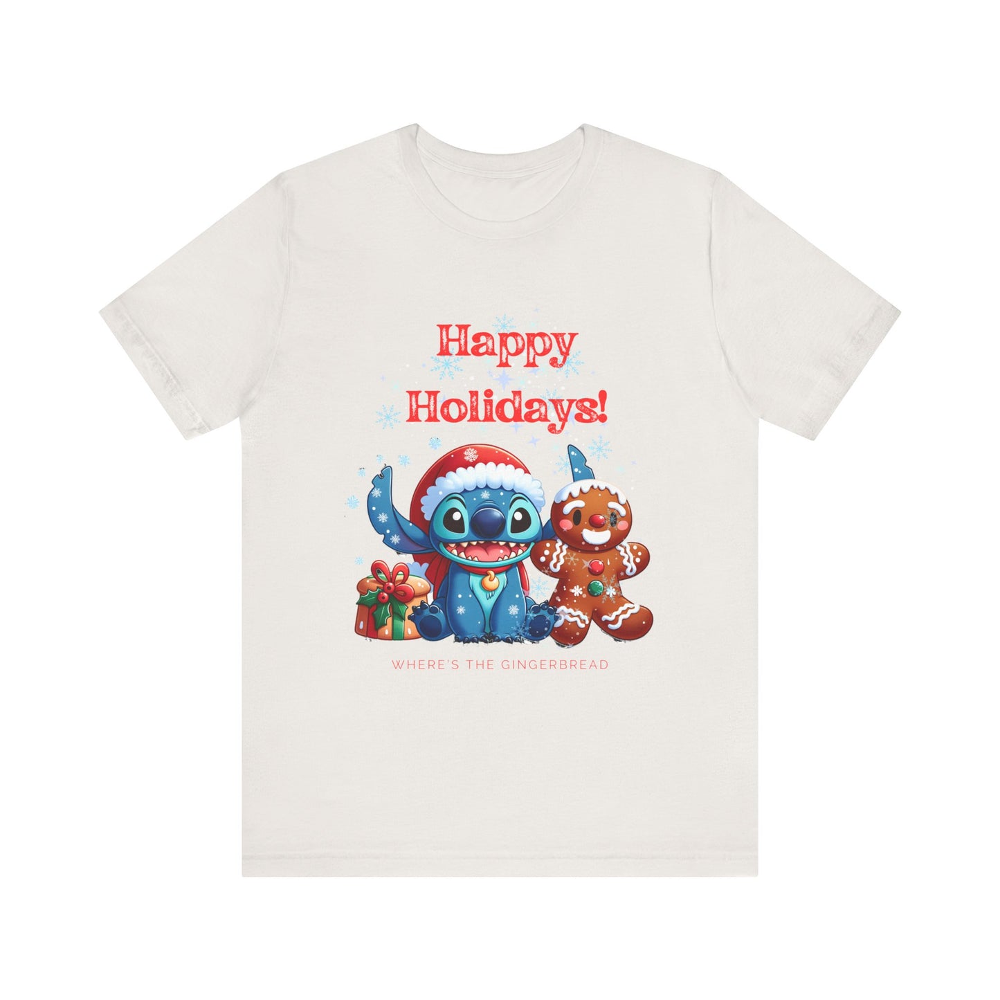 Happy Holidays Stitch Unisex Jersey Short Sleeve Tee image 8