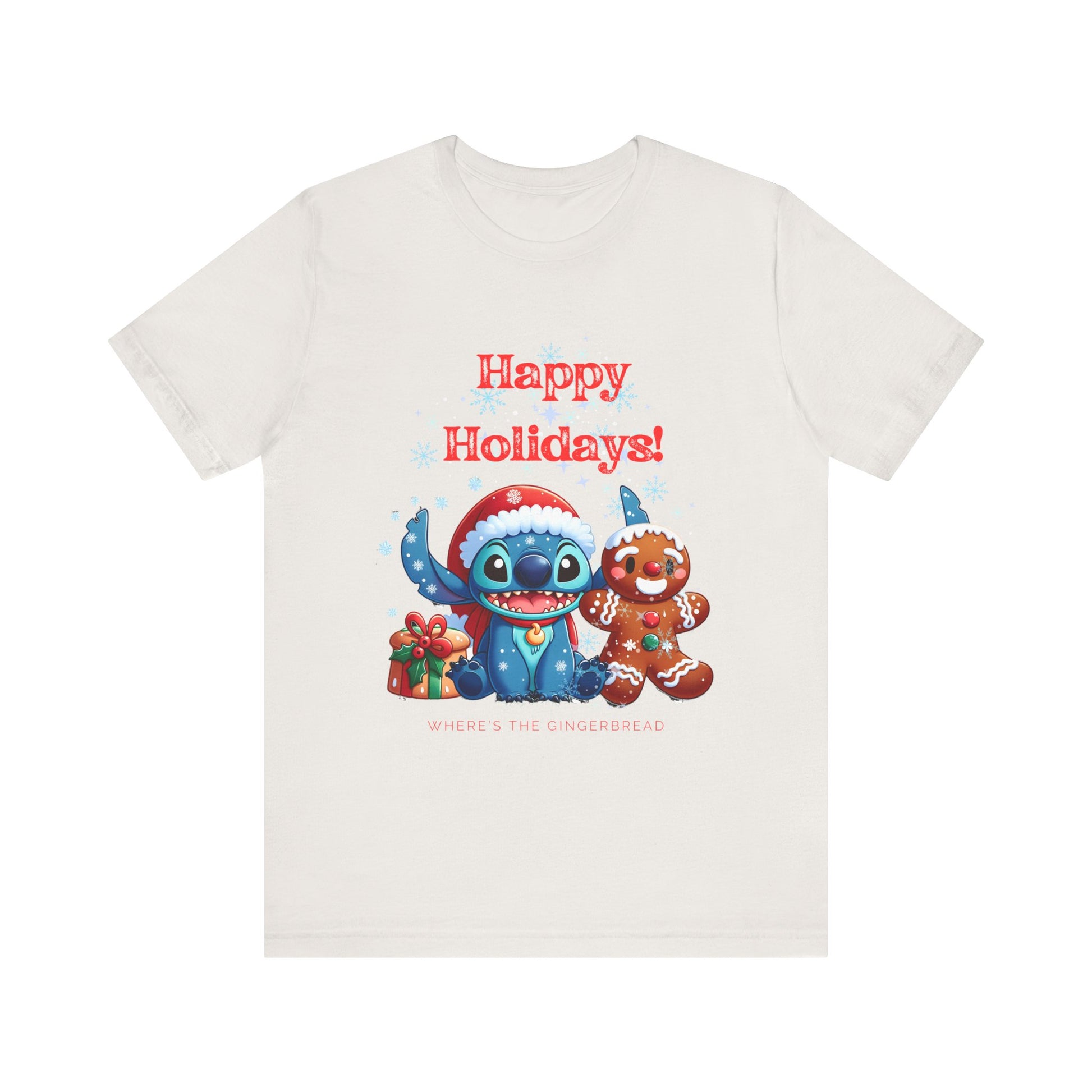 Happy Holidays Stitch Unisex Jersey Short Sleeve Tee image 8