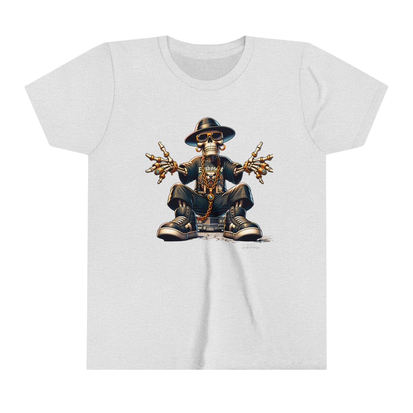 Chained Skeleton Youth Short Sleeve Tee image 2