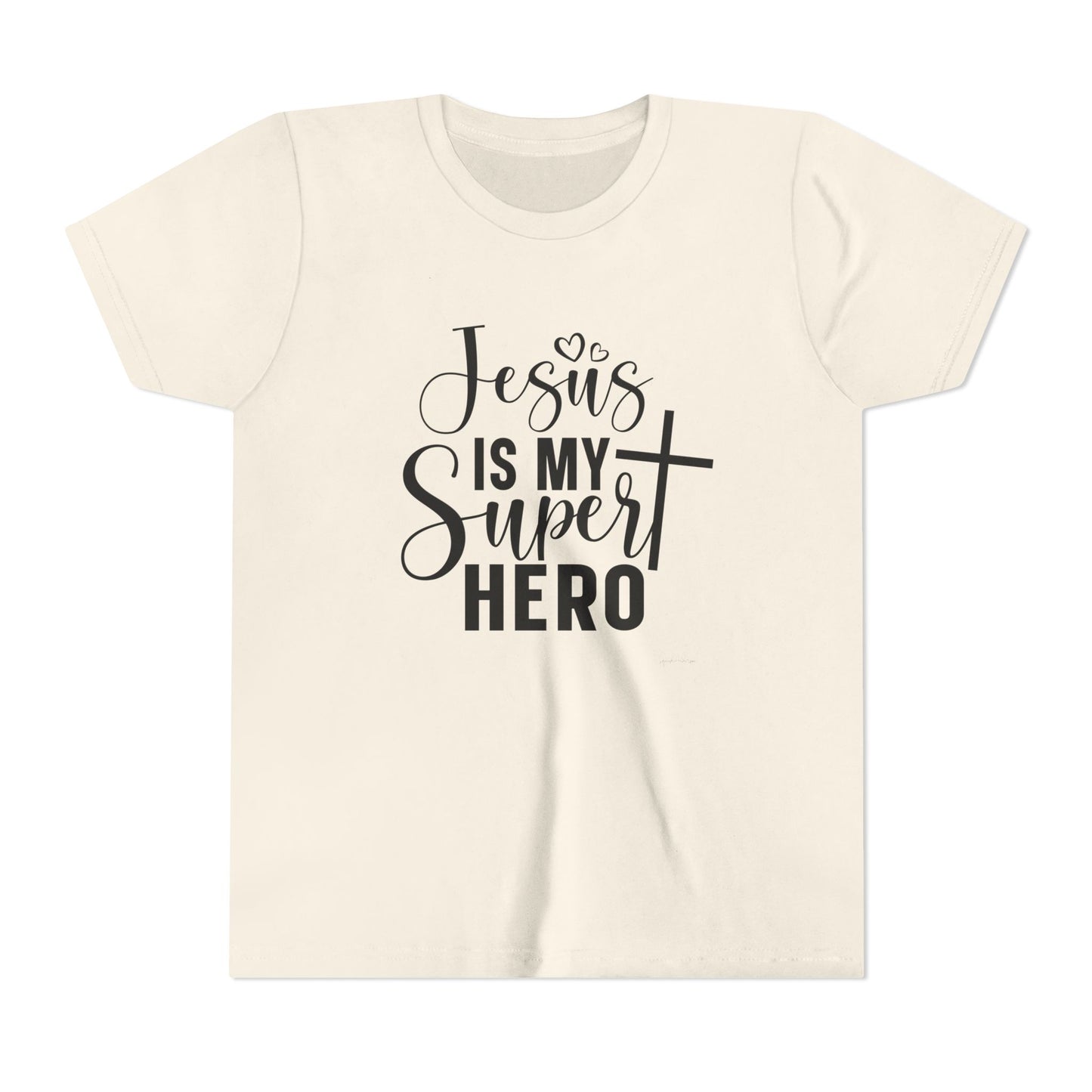 Jesus Is my Super hero Youth Short Sleeve Tee image 4