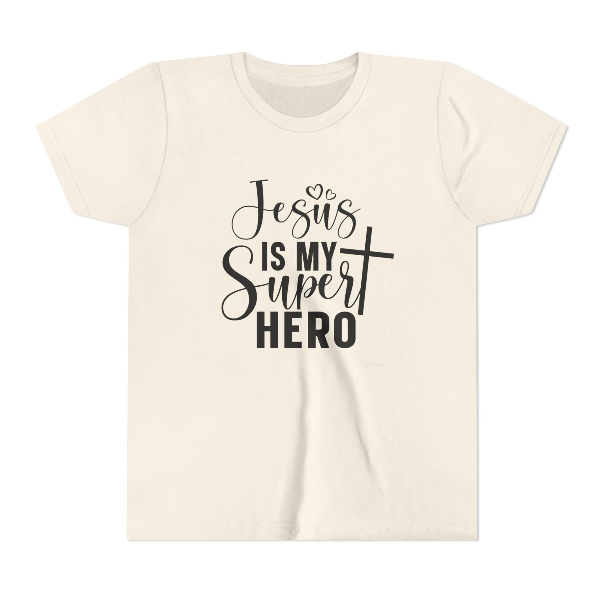 Jesus Is my Super hero Youth Short Sleeve Tee image 4