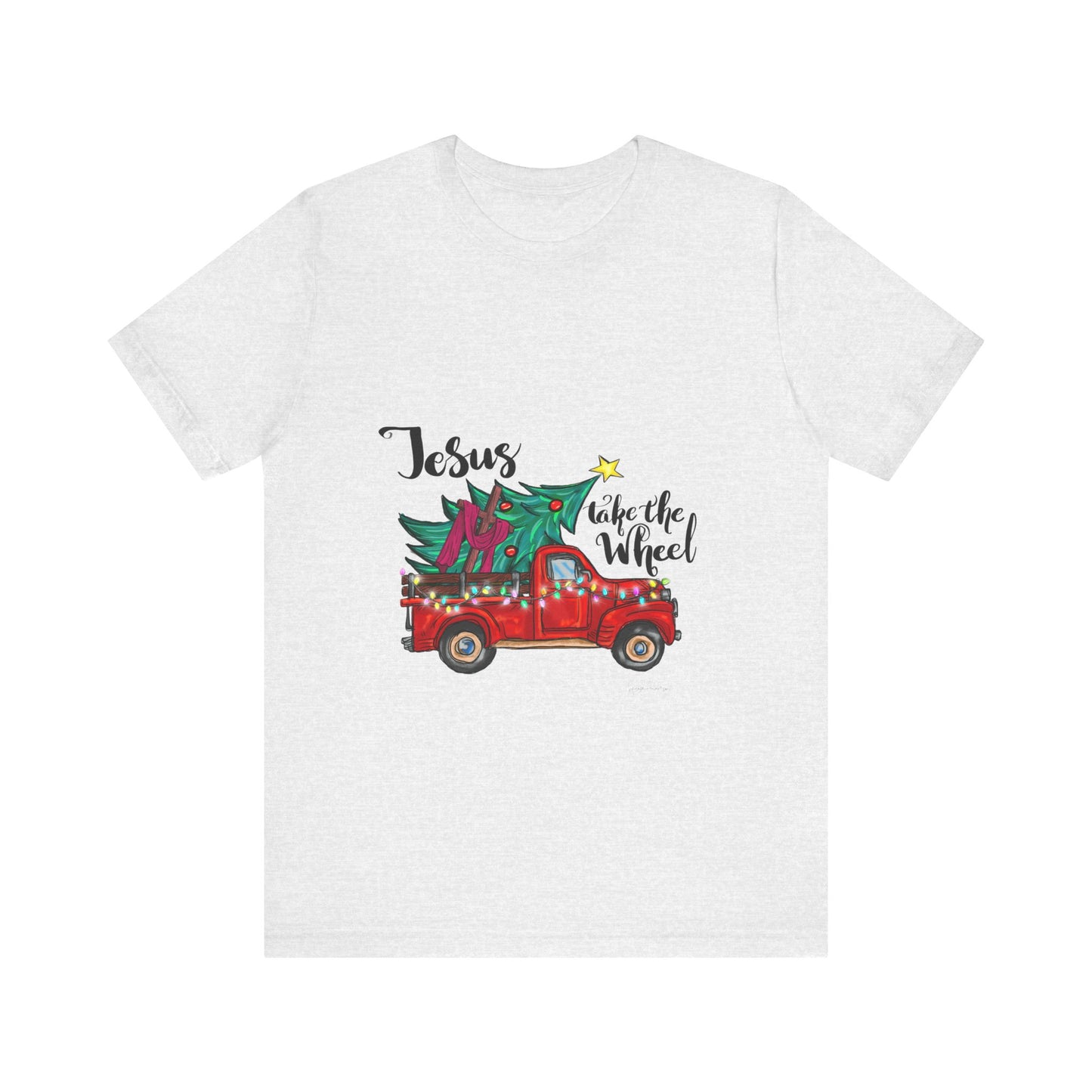 Jesus take the wheel Unisex Jersey Short Sleeve Tee image 4