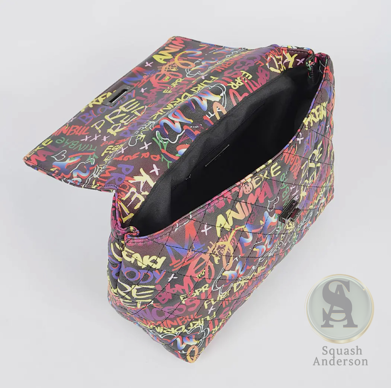 Off the wall Multi Graffiti Clutch