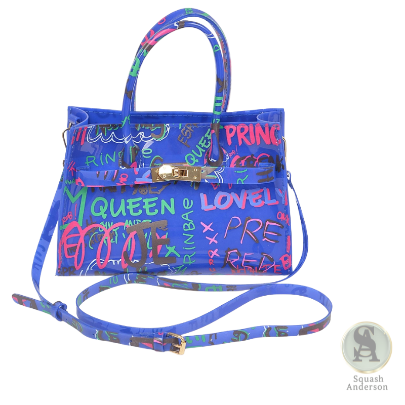 Graffiti PVC Satchel Bag